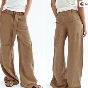 Zara Wide Leg Utility Trousers XS